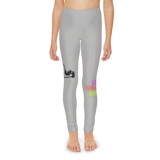 Youth Full-Length Leggings: Racing Lite Grey