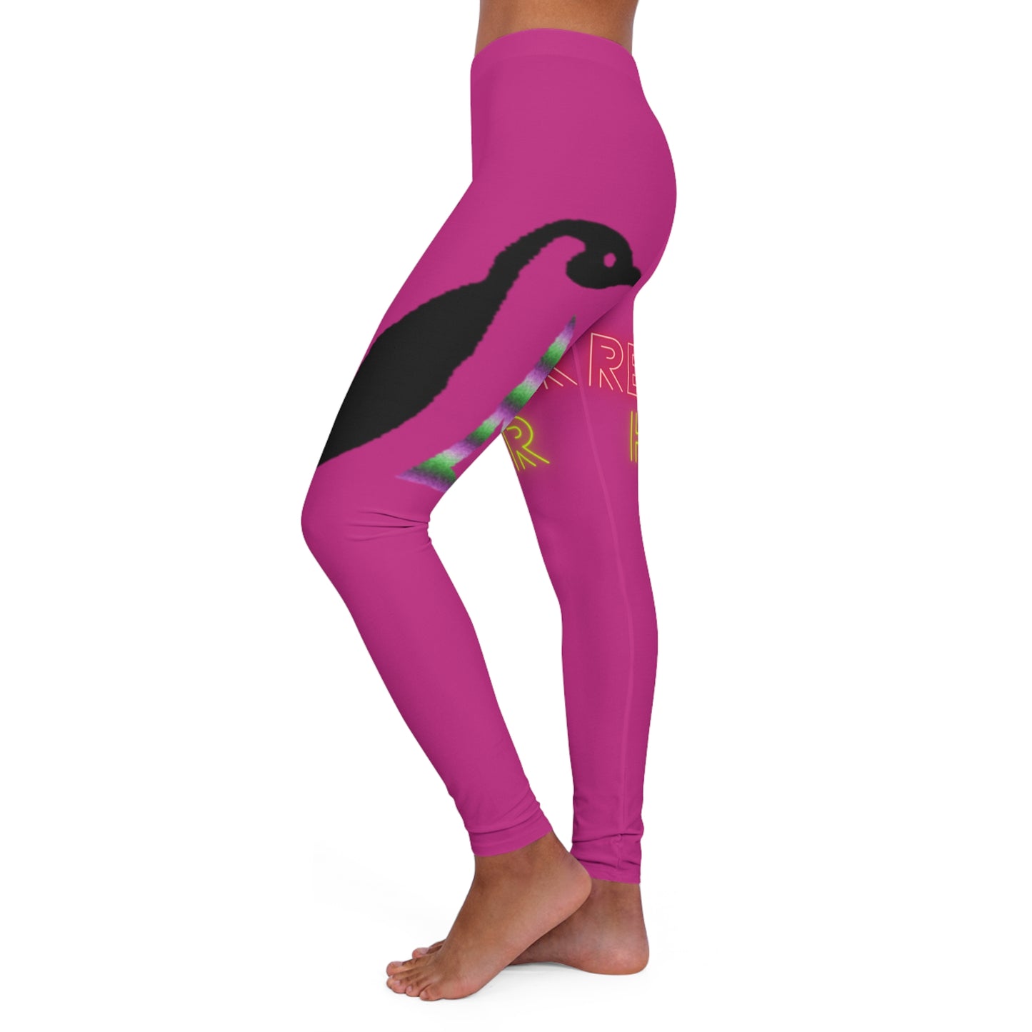 Women's Spandex Leggings: Lost Remember Honor Pink