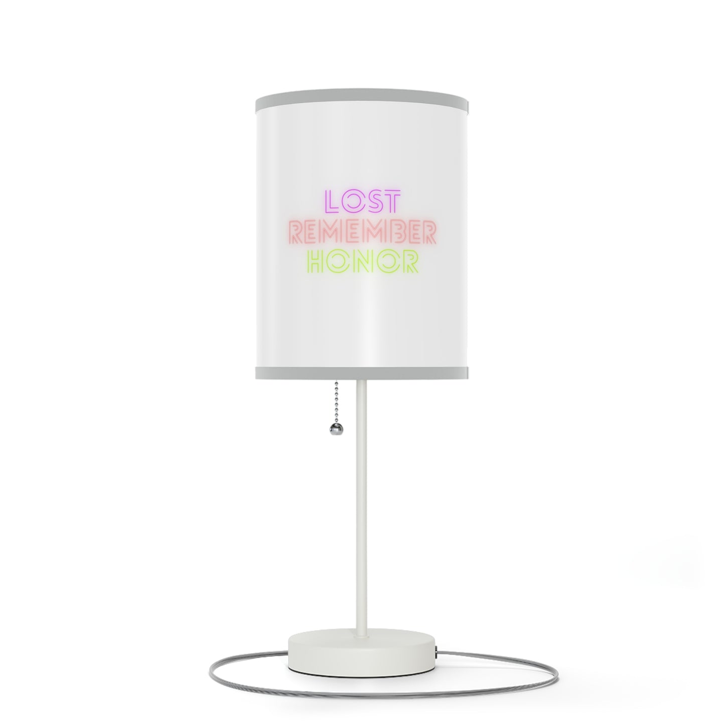 Lamp on a Stand, US|CA plug: Baseball White