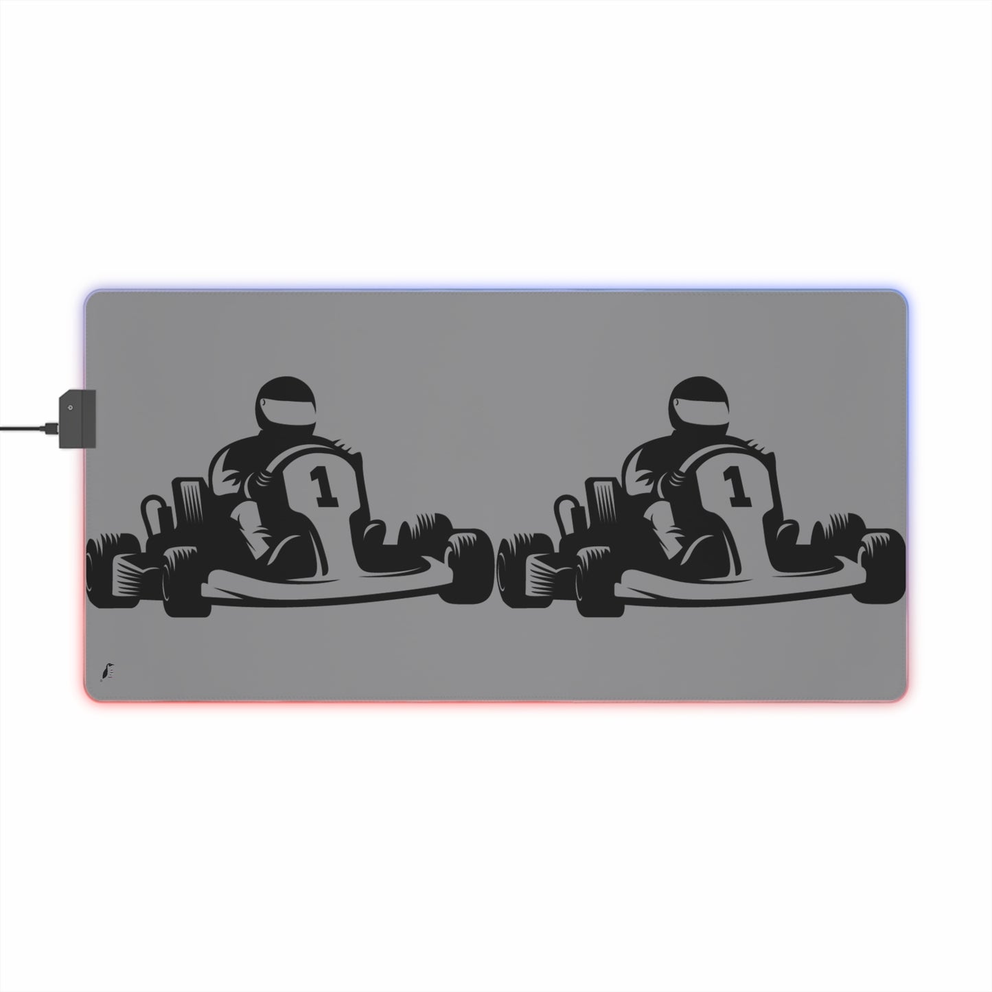 LED Gaming Mouse Pad: Racing Grey