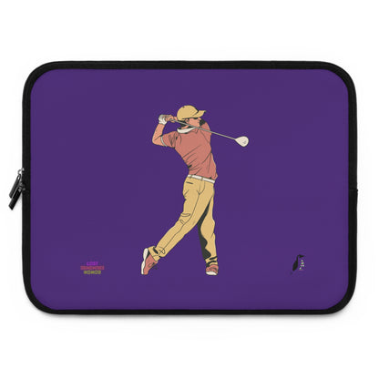 Laptop Sleeve: Golf Purple