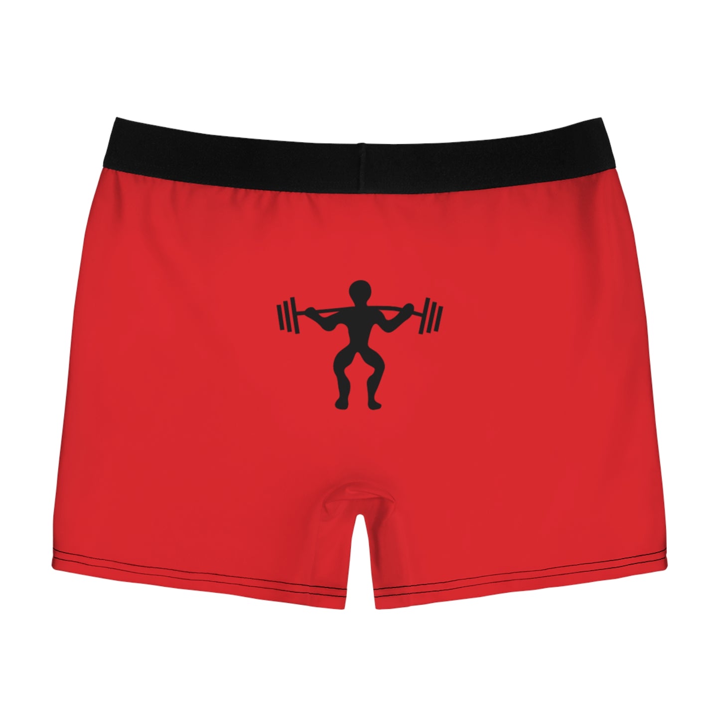 Men's Boxer Briefs: Weightlifting Red