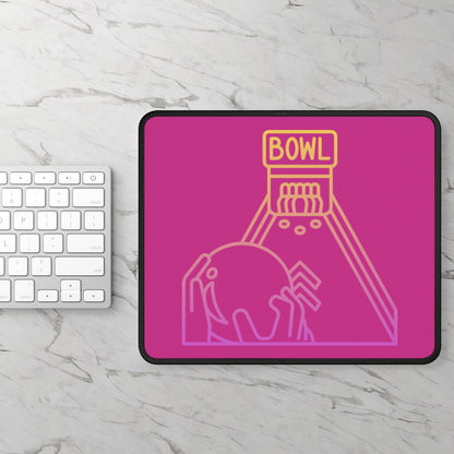 Gaming Mouse Pad: Bowling Pink