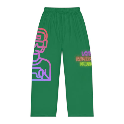 Women's Pajama Pants: Gaming Dark Green