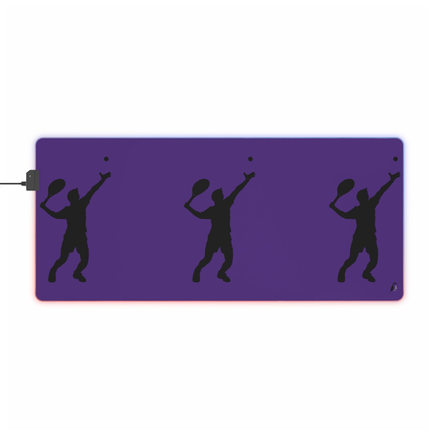 LED Gaming Mouse Pad: Tennis Purple