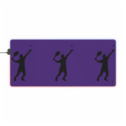 LED Gaming Mouse Pad: Tennis Purple