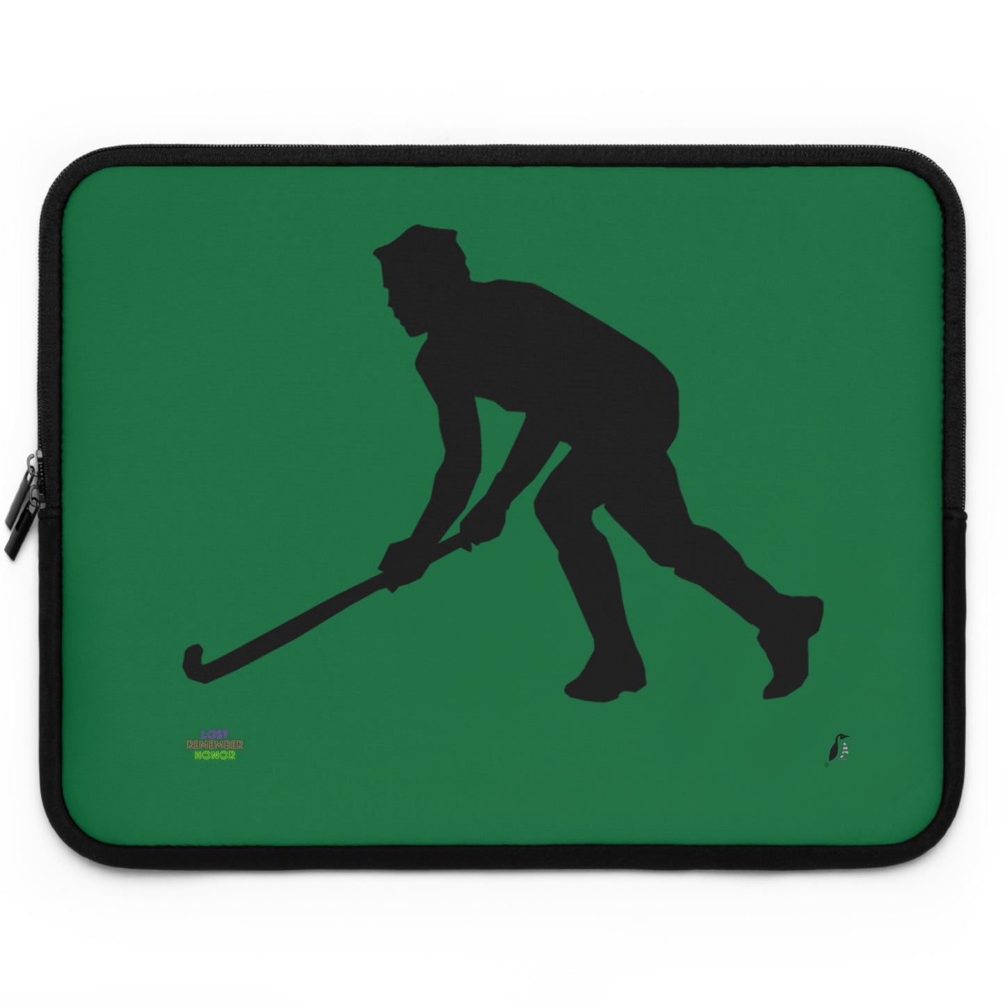 Laptop Sleeve: Hockey Dark Green