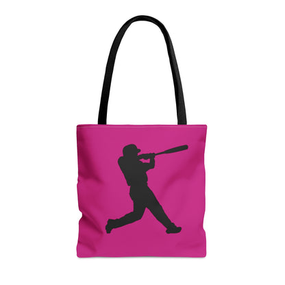 Tote Bag: Baseball Pink