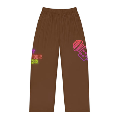 Women's Pajama Pants: Music Brown