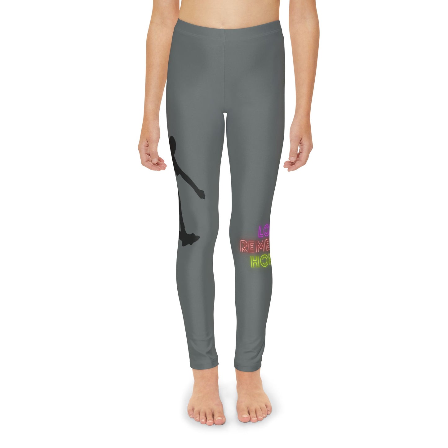 Youth Full-Length Leggings: Skateboarding Dark Grey