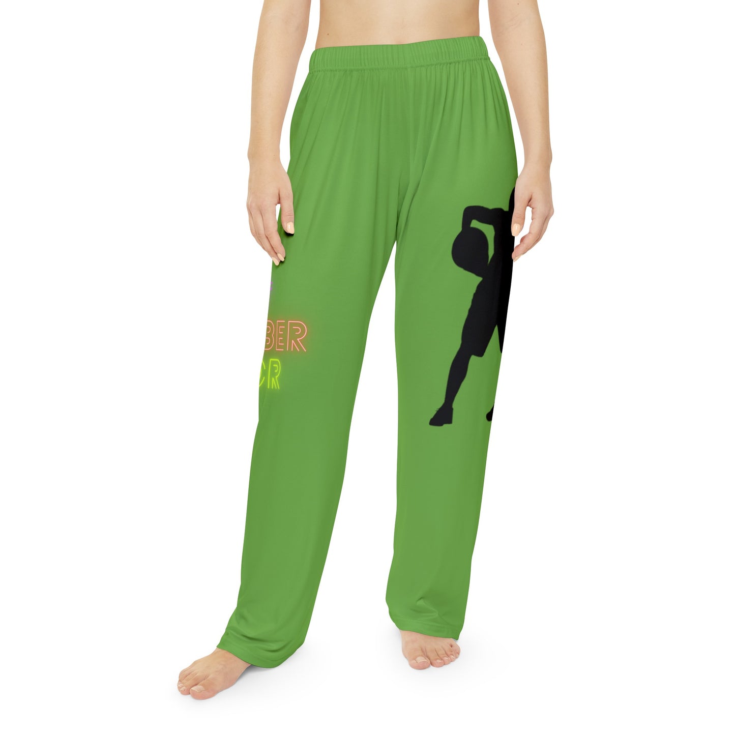 Women's Pajama Pants: Basketball Green