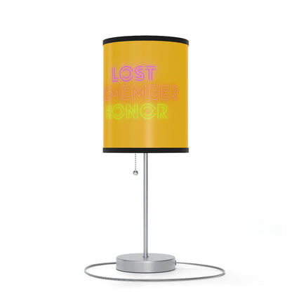 Lamp on a Stand, US|CA plug: Crazy Penguin World Logo Yellow