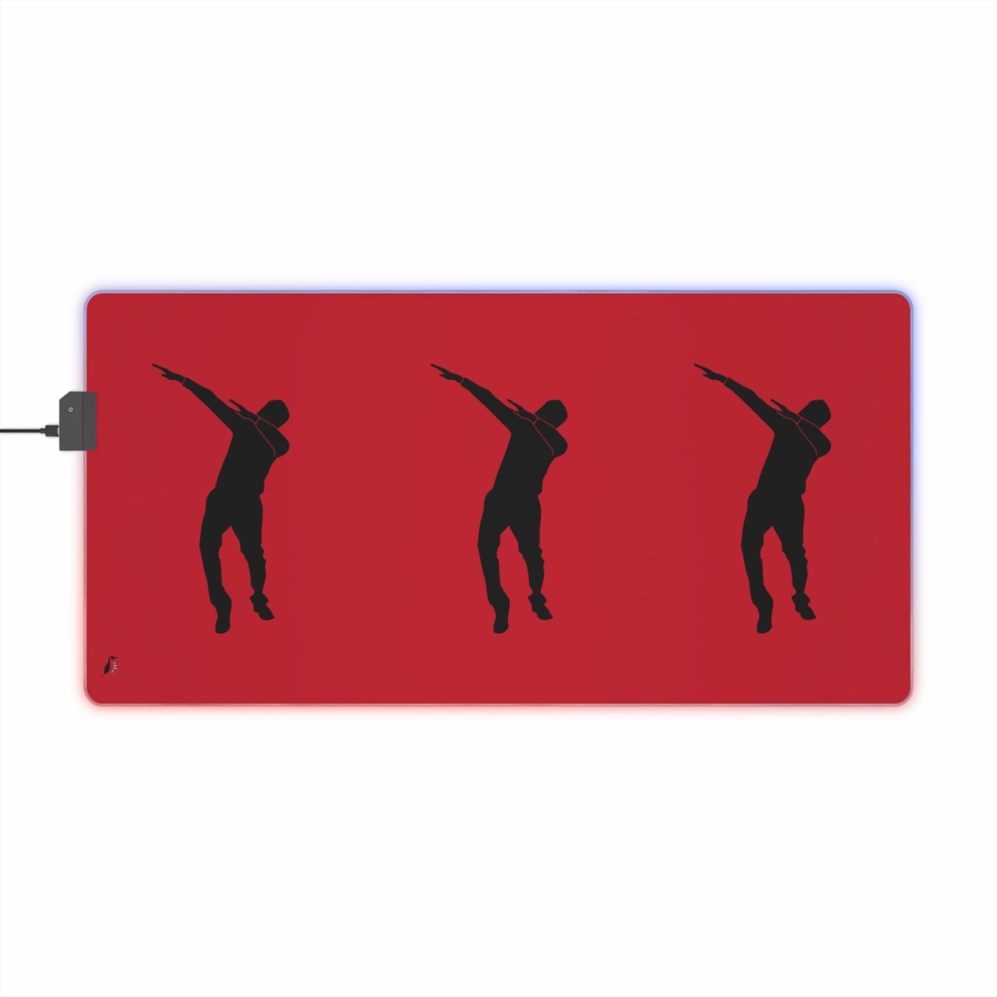 LED Gaming Mouse Pad: Dance Dark Red