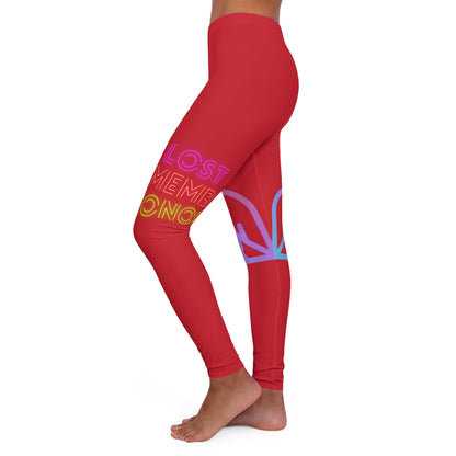 Women's Spandex Leggings: Gaming Dark Red