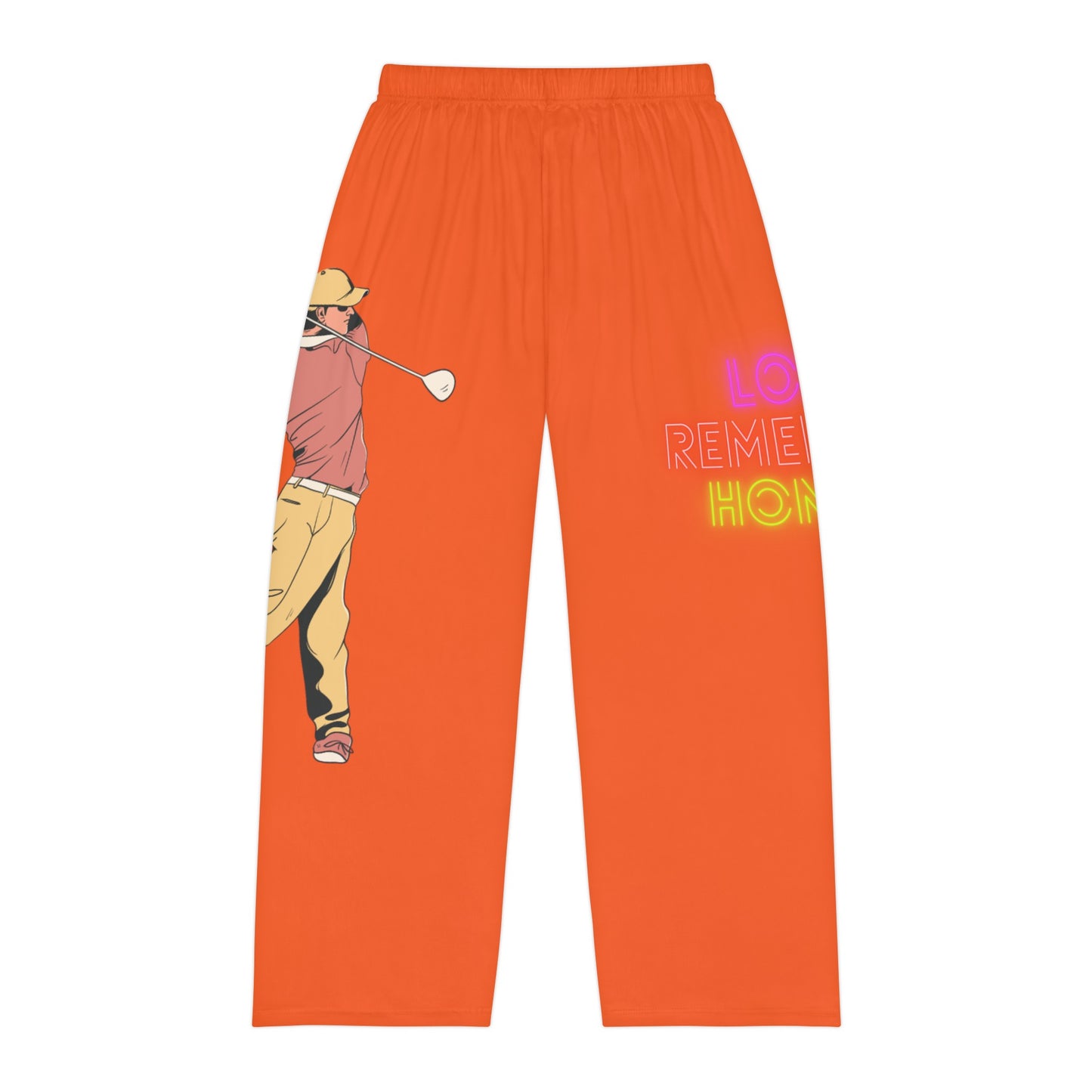 Men's Pajama Pants: Golf Orange