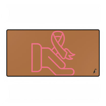 Desk Mats: Fight Cancer Lite Brown