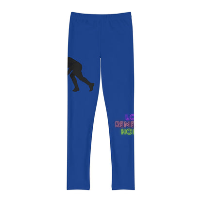 Youth Full-Length Leggings: Hockey Dark Blue