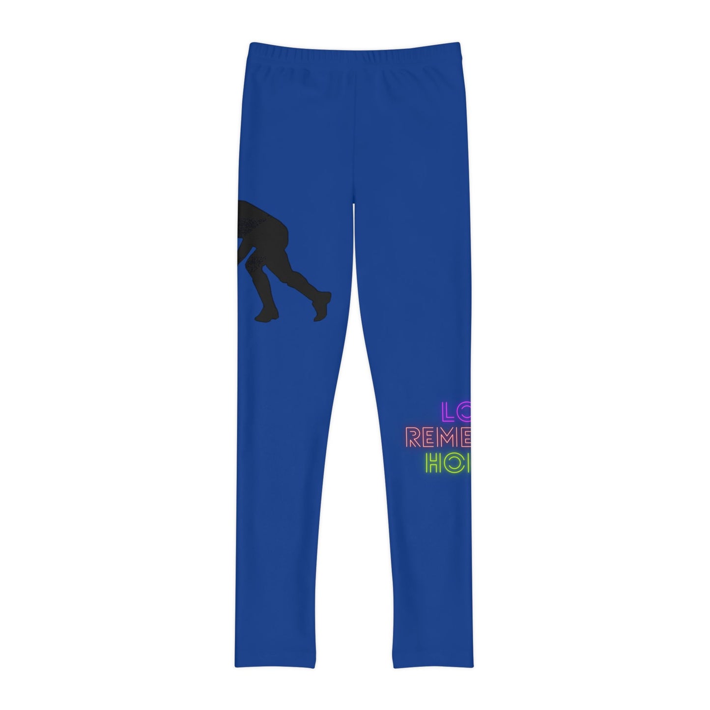 Youth Full-Length Leggings: Hockey Dark Blue