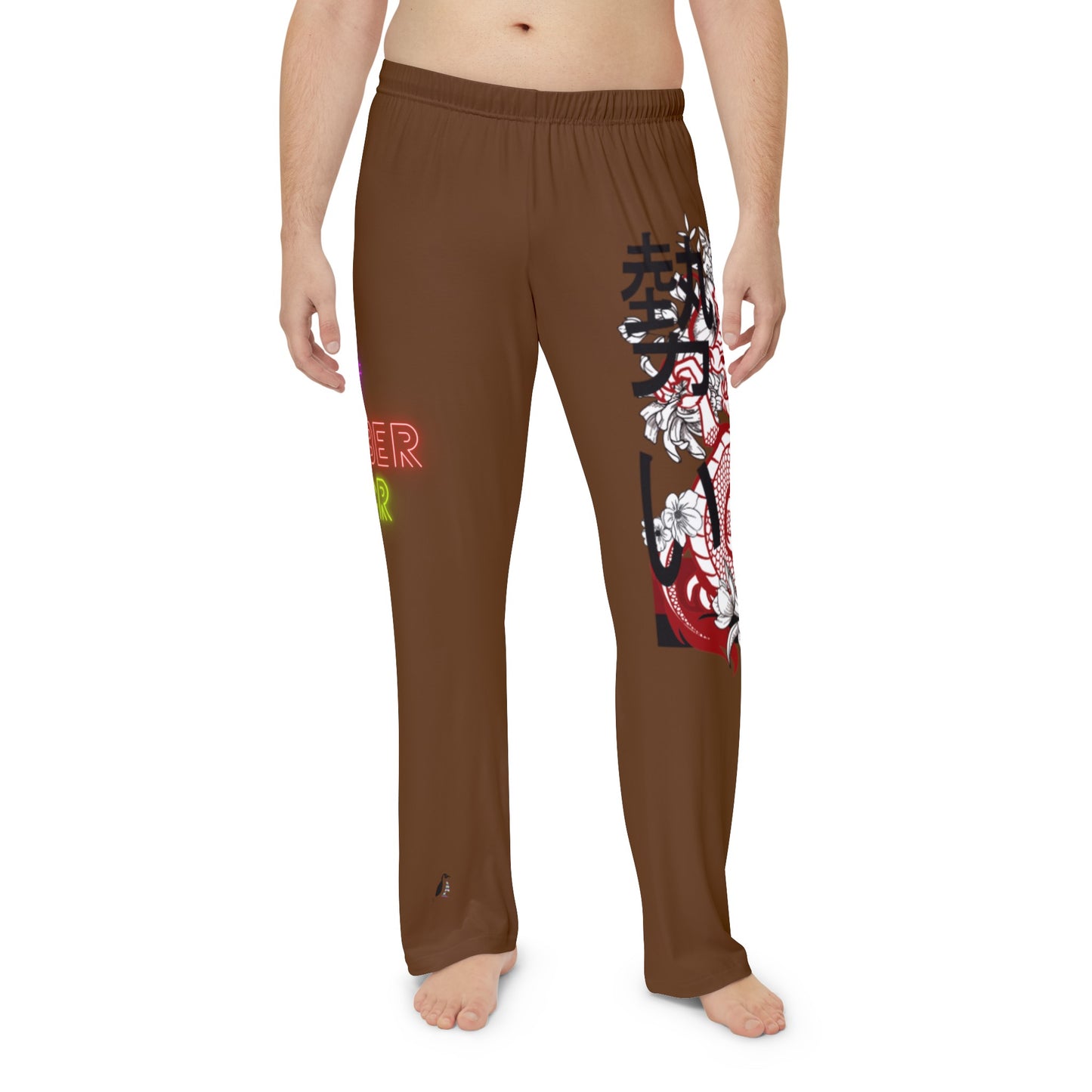 Men's Pajama Pants: Dragons Brown