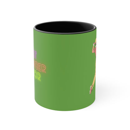 Accent Coffee Mug, 11oz: Golf Green