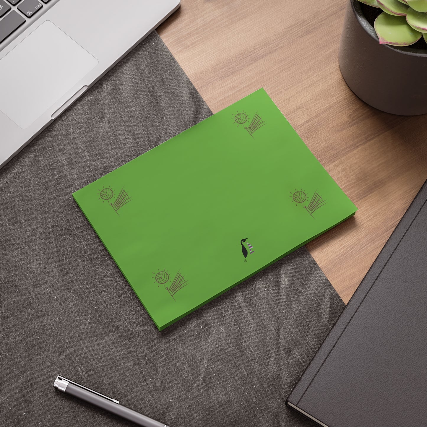 Post-it® Note Pads: Volleyball Green