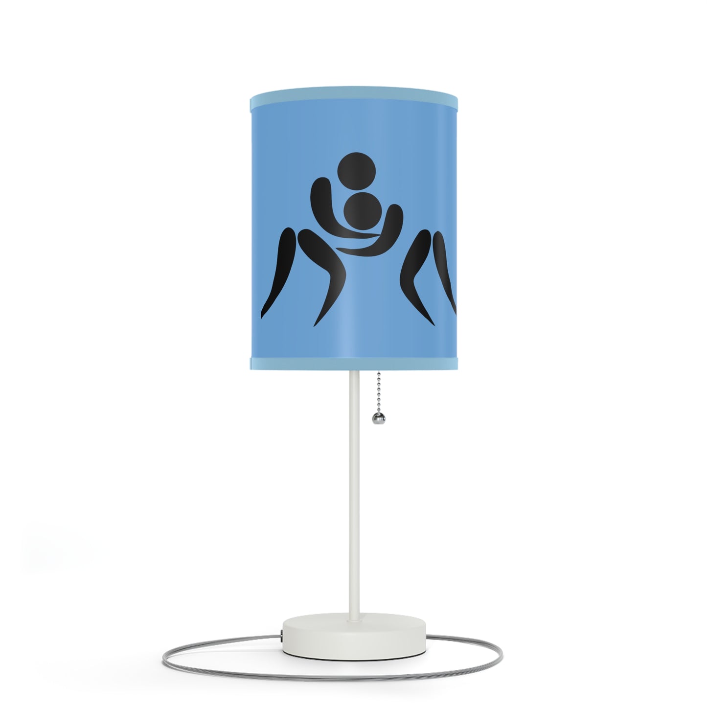 Lamp on a Stand, US|CA plug: Wrestling Lite Blue