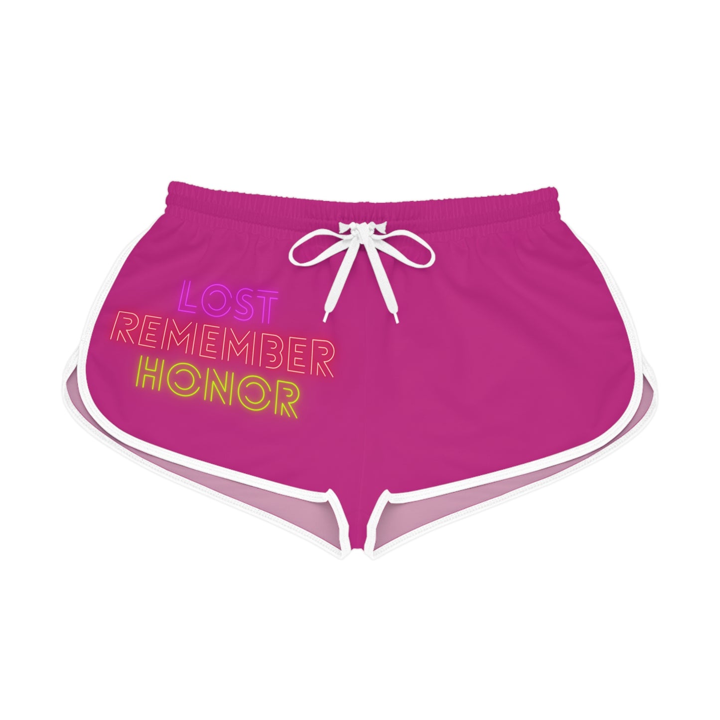 Women's Relaxed Shorts: Lost Remember Honor Pink