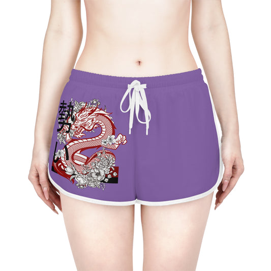 Women's Relaxed Shorts: Dragons Lite Purple