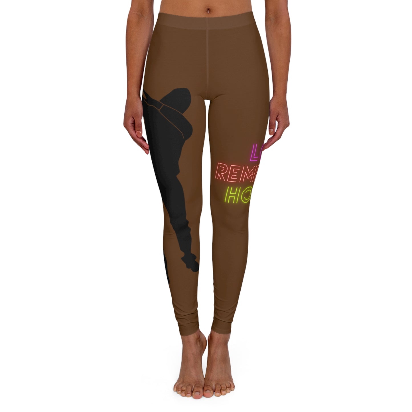 Women's Spandex Leggings: Dance Brown