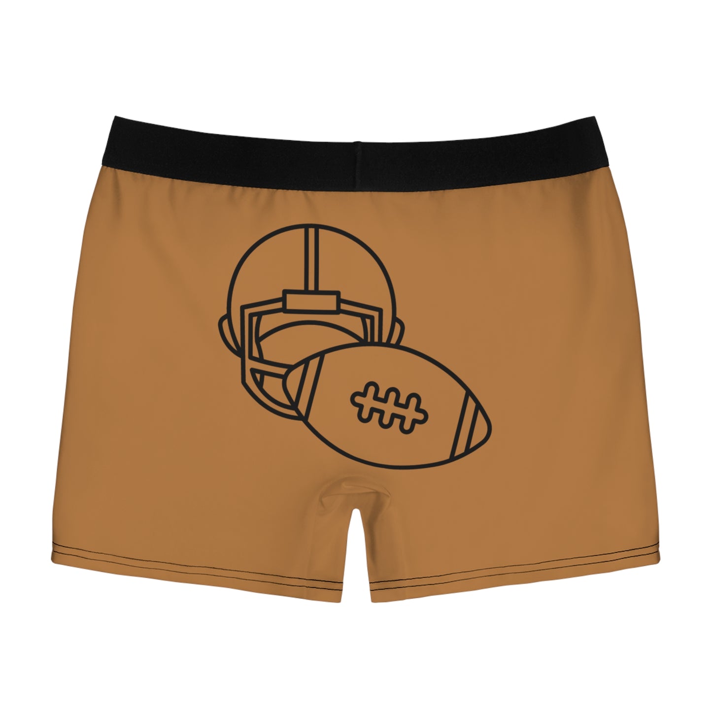 Men's Boxer Briefs Football Lite Brown