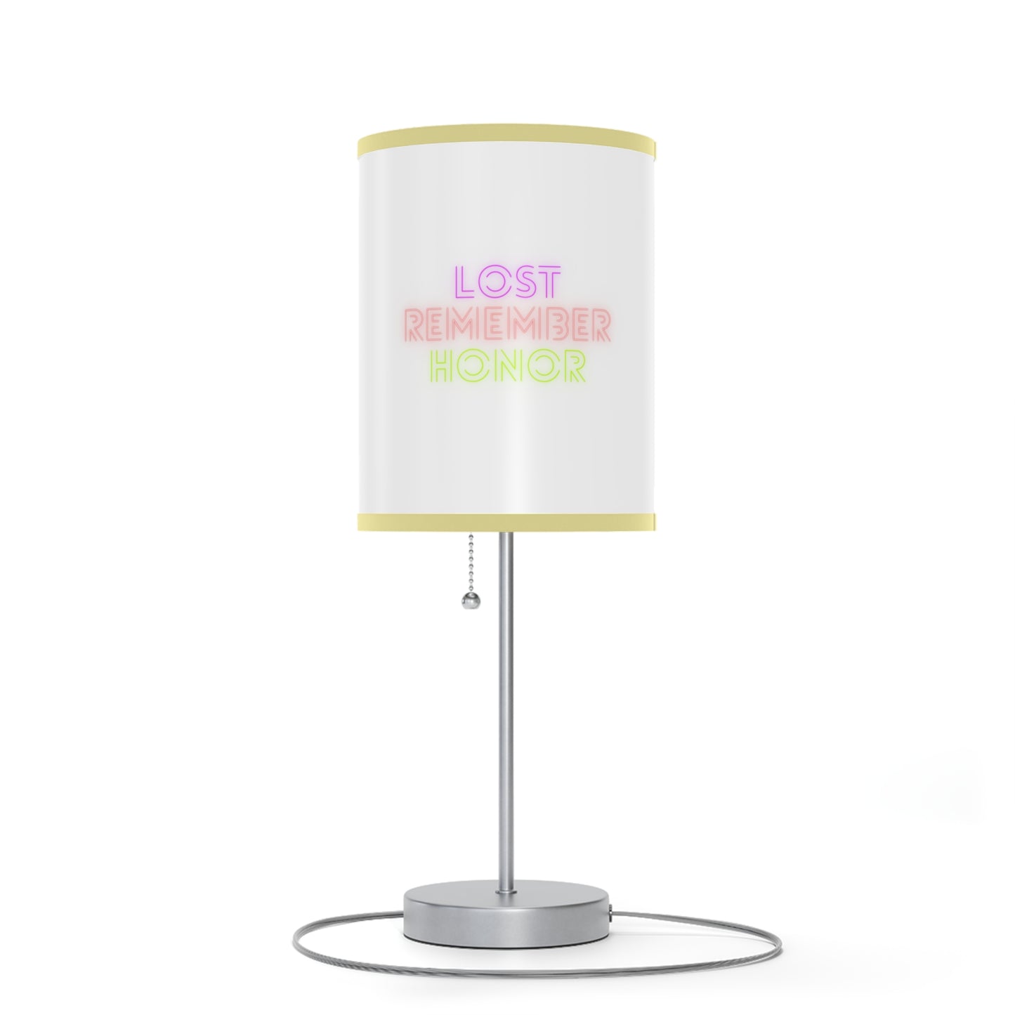 Lamp on a Stand, US|CA plug: Baseball White