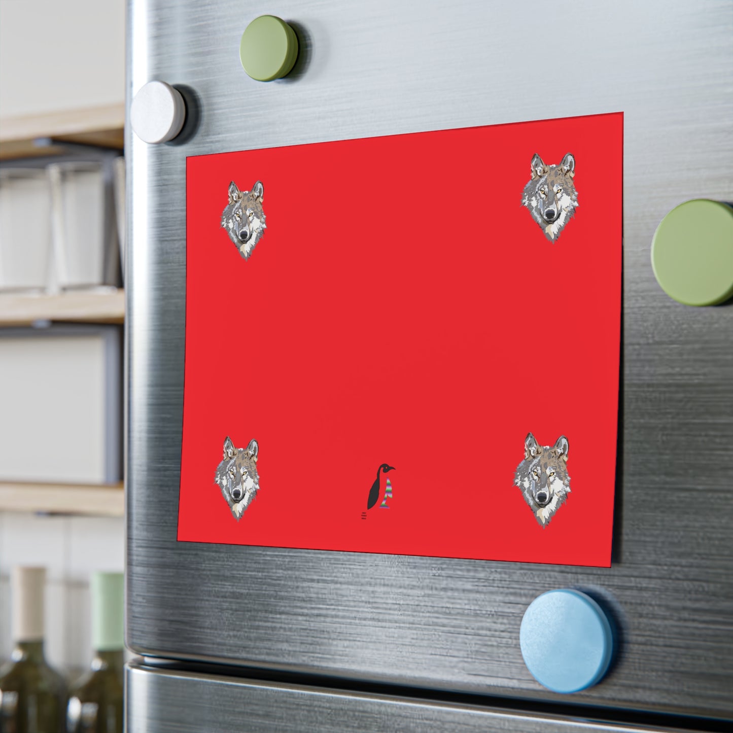 Post-it® Note Pads: Wolves Red