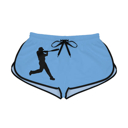 Women's Relaxed Shorts: Baseball Lite Blue