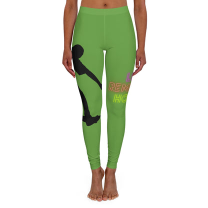 Women's Spandex Leggings: Skateboarding Green