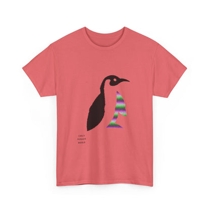 Heavy Cotton Tee: Crazy Penguin World Logo #1