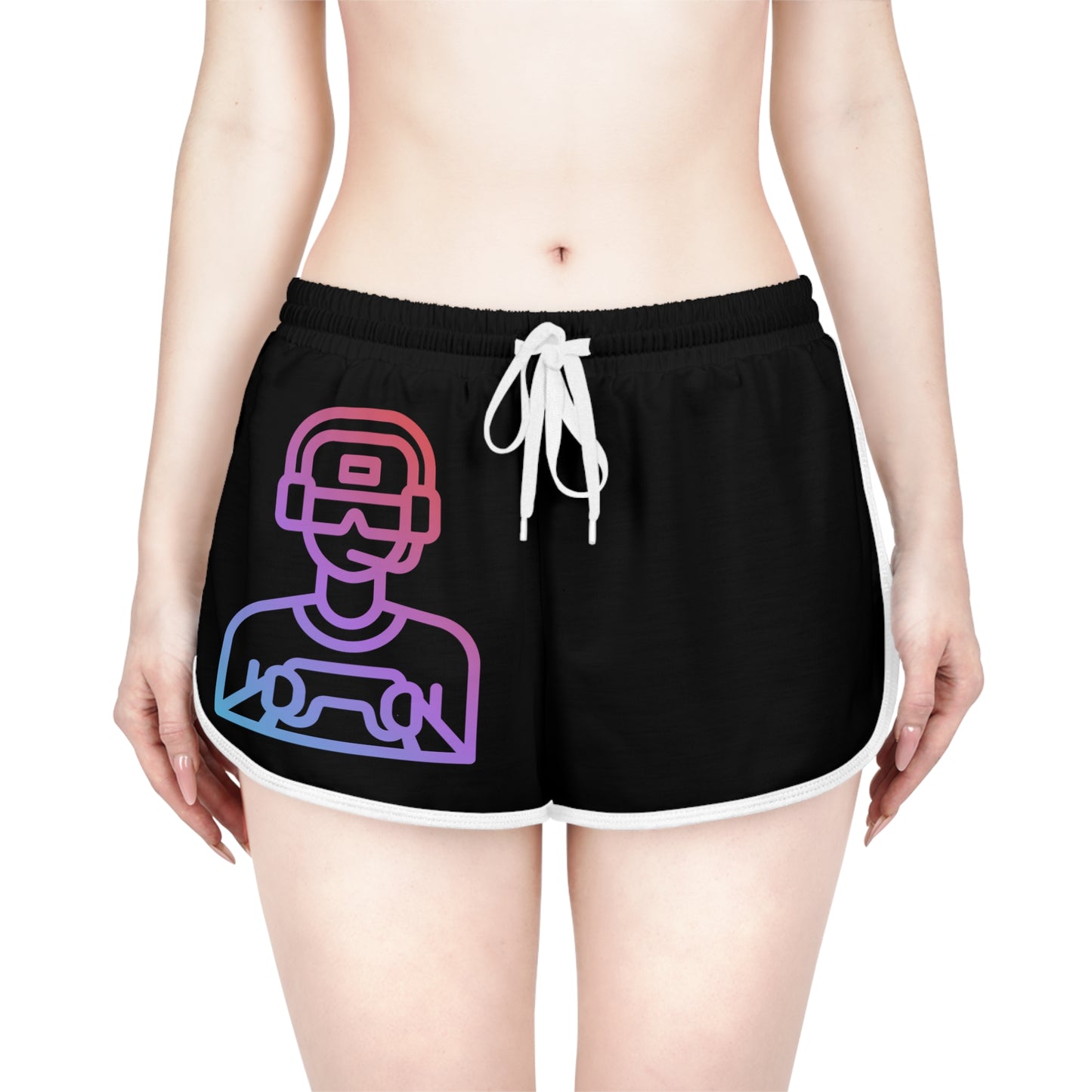 Women's Relaxed Shorts: Gaming Black