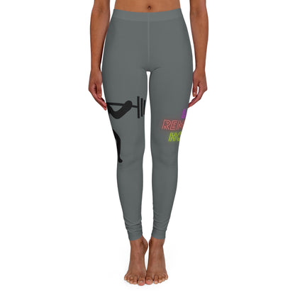 Women's Spandex Leggings: Weightlifting Dark Grey