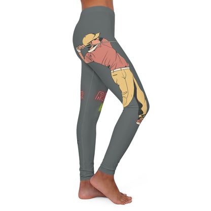 Women's Spandex Leggings: Golf Dark Grey