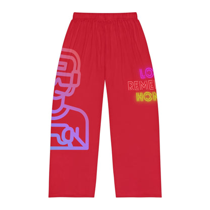 Men's Pajama Pants: Gaming Dark Red