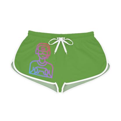 Women's Relaxed Shorts: Gaming Green