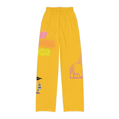 Kids Pajama Pants: Bowling Yellow