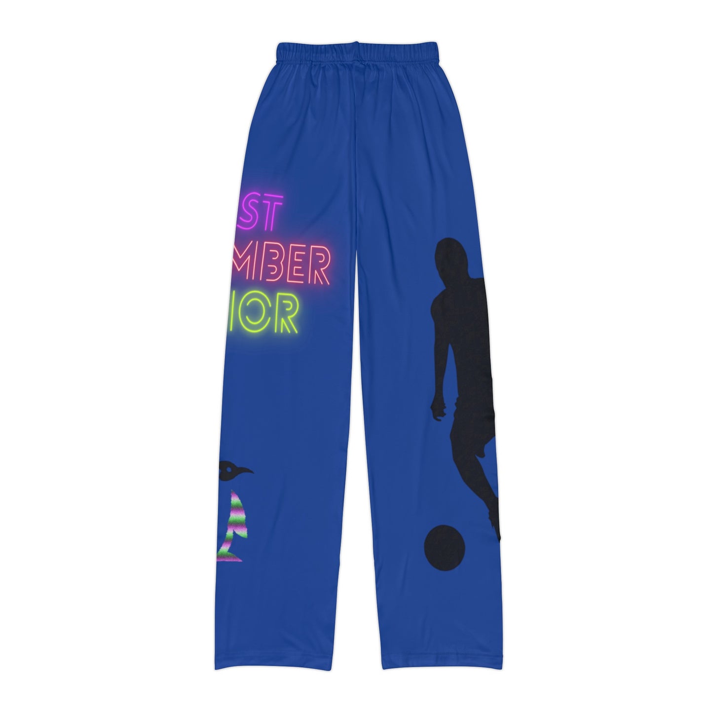 Kids Pajama Pants: Soccer Dark Blue