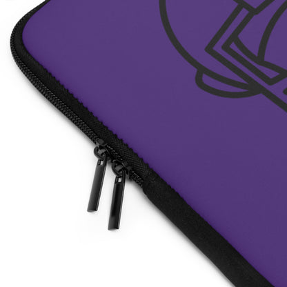 Laptop Sleeve: Football Purple