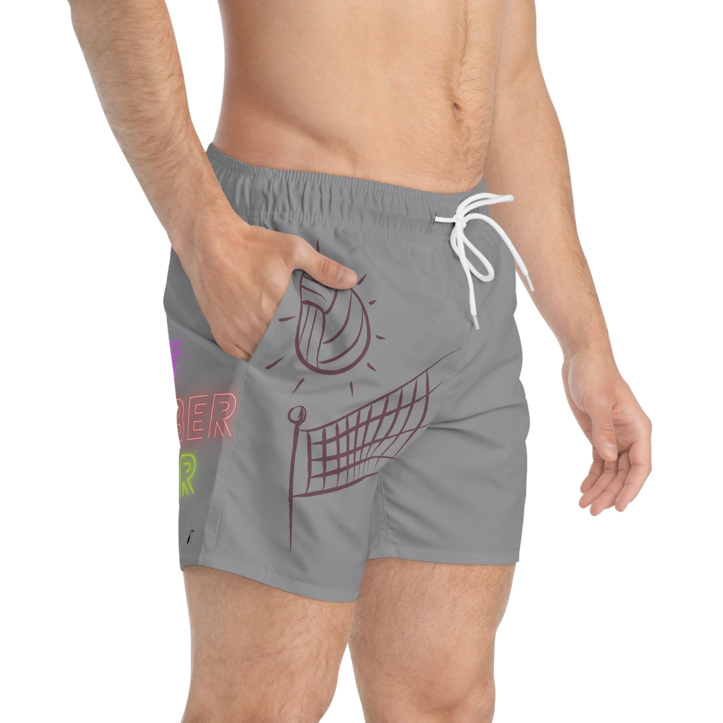 Swim Trunks: Volleyball Grey