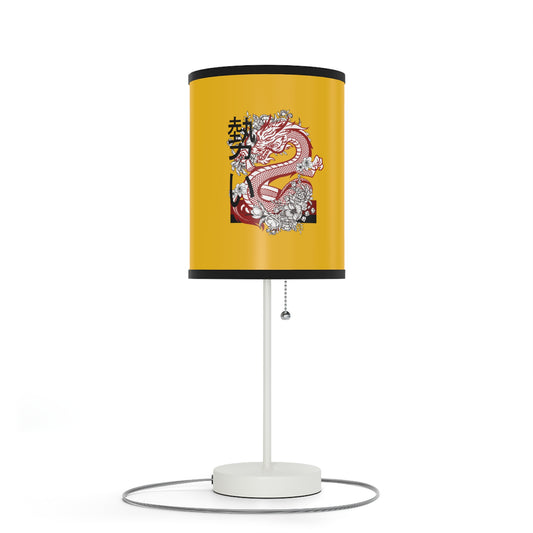 Lamp on a Stand, US|CA plug: Dragons Yellow