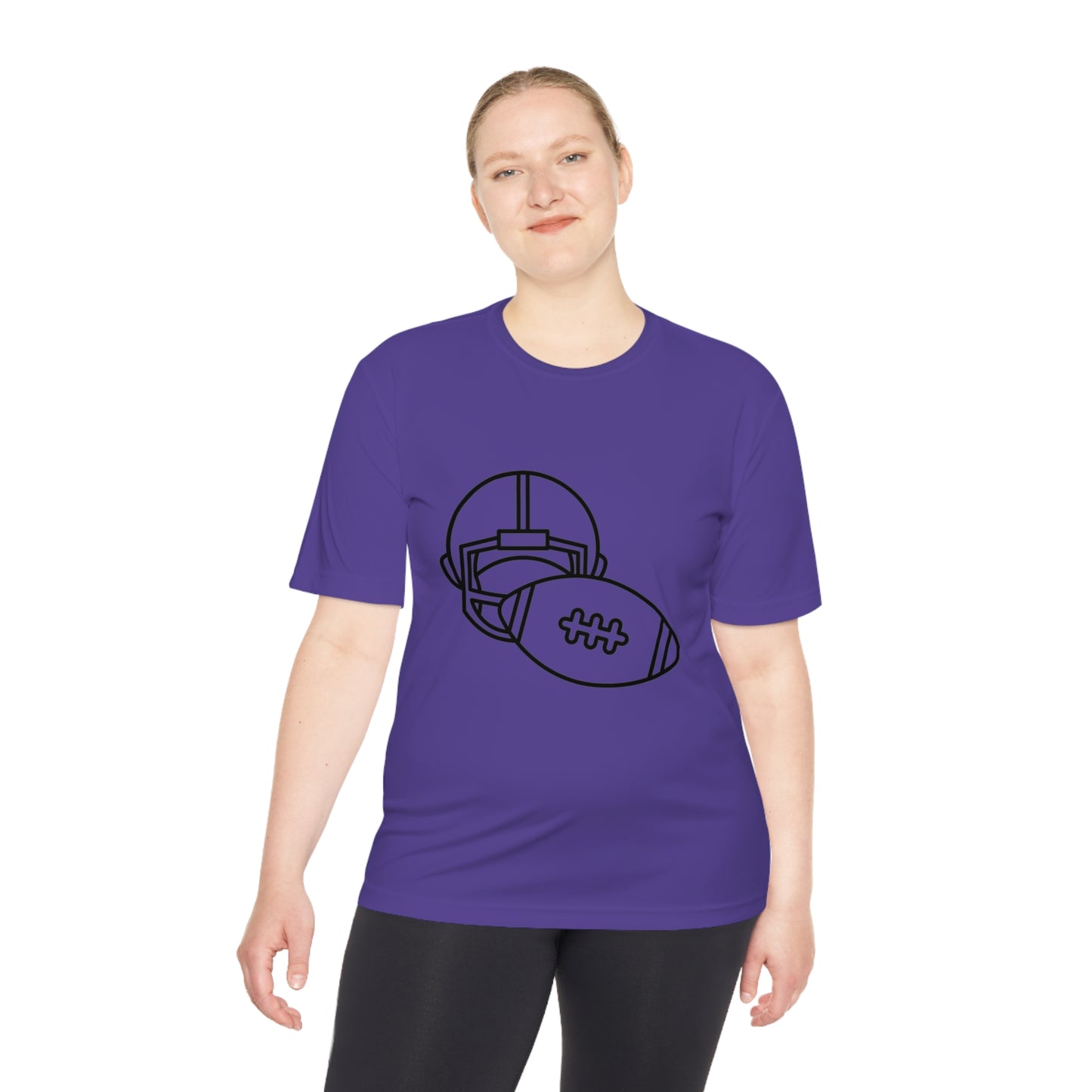 Moisture Wicking Tee: Football #3