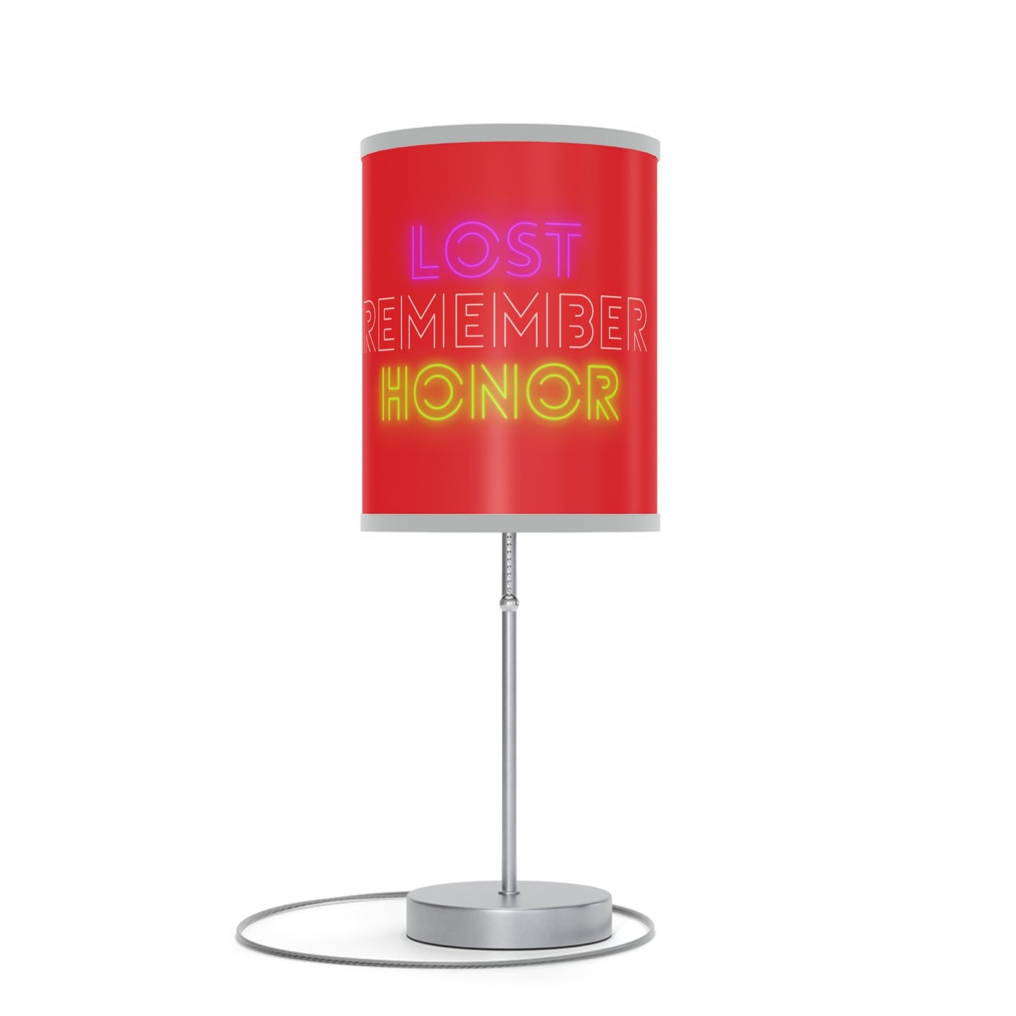 Lamp on a Stand, US|CA plug: Lost Remember Honor Red