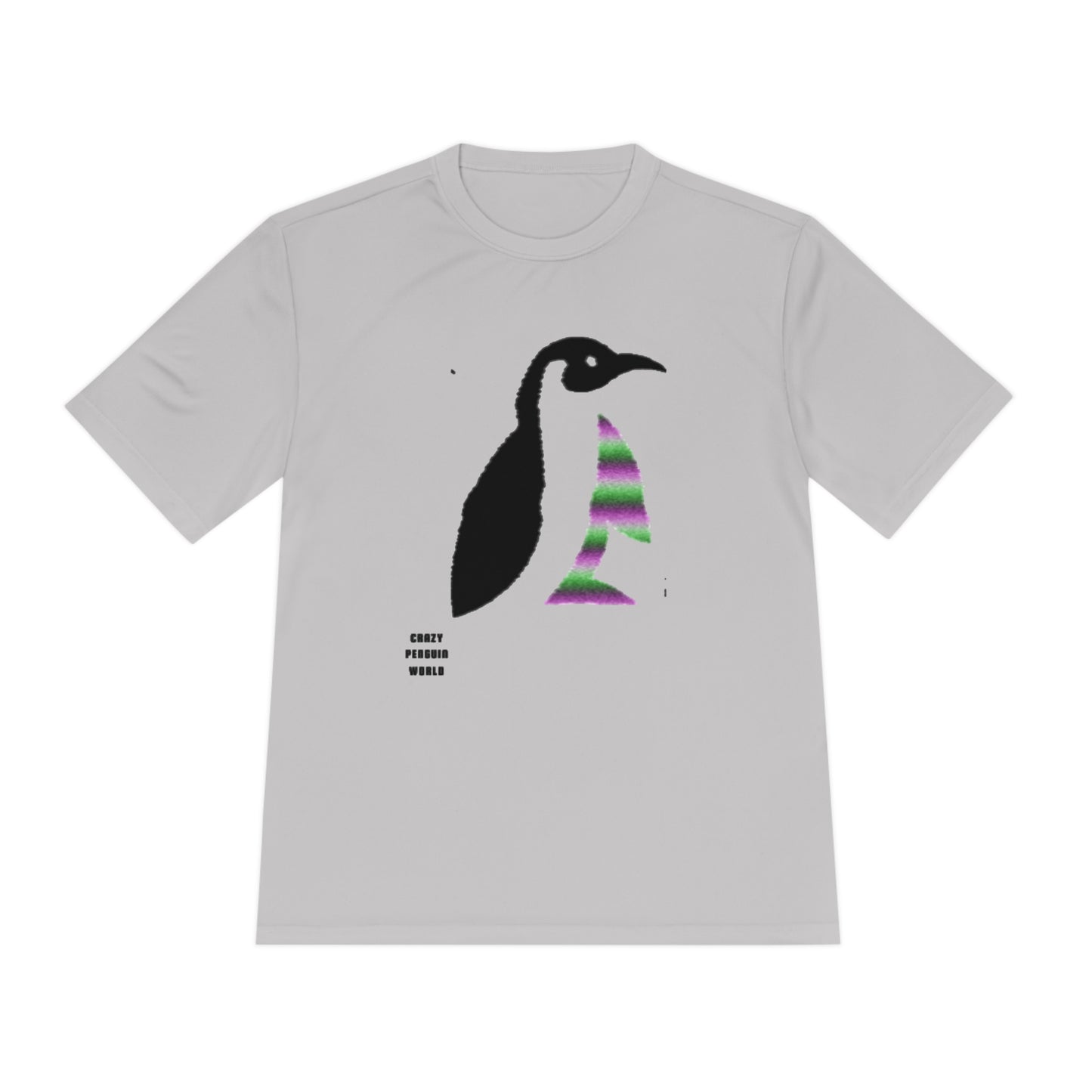 Moisture Wicking Tee: Crazy Penguin World Logo #1