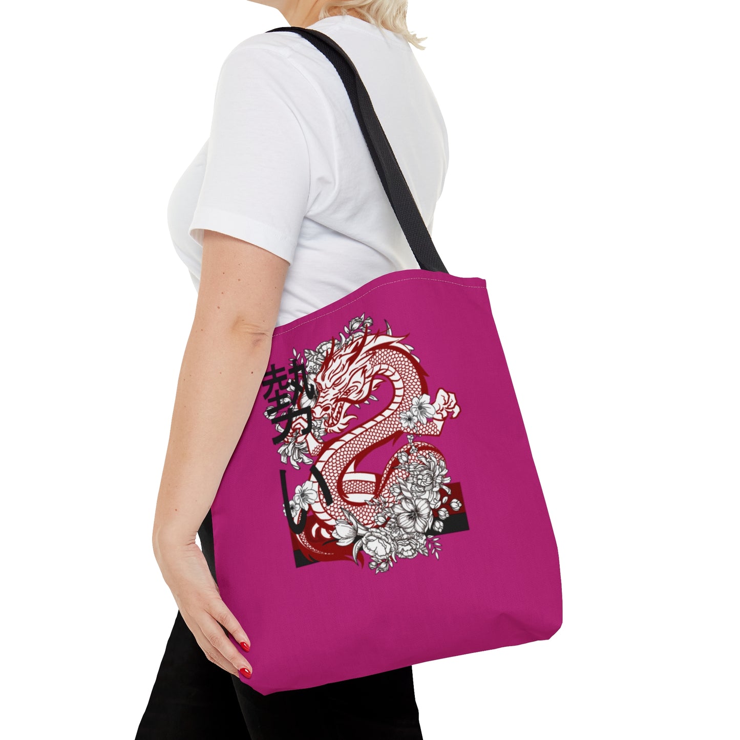 Tote Bag: Dragons Pink