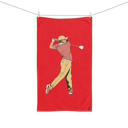 Hand Towel: Golf Red